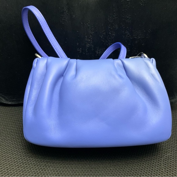 Kate Spade Souffle Smooth Leather Crossbody Shoulder Bag Fluorite Blue $378 - Picture 5 of 8